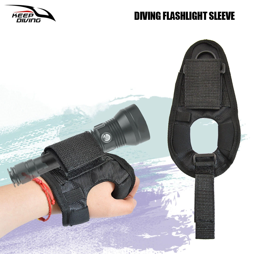 Underwater Flashlight - قفازات الغوص مصباح ليد جيب حامل