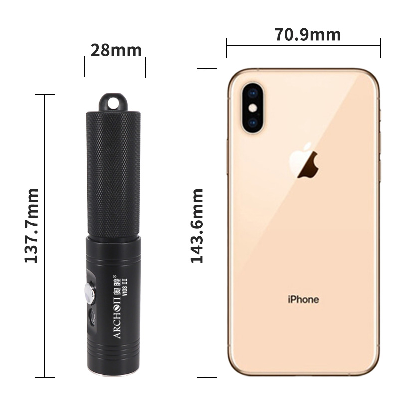 Archon V10s II الغوص مصباح غوص - مراجعة Underwater Flashlight وسعره