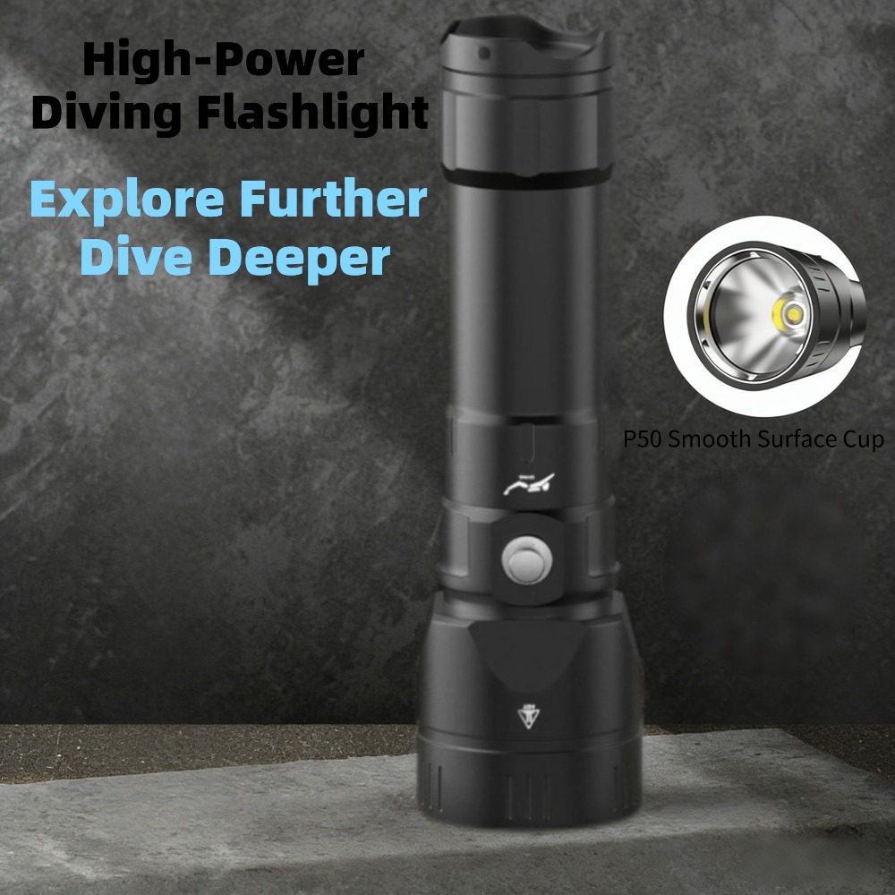 مصباح غوص قوي مقاوم للماء، ضوء - مراجعة Underwater Flashlight وسعره