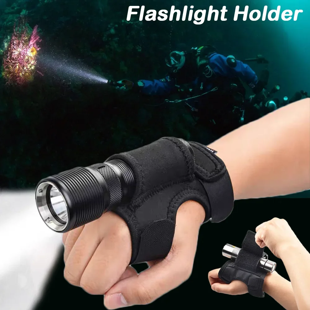 حامل مصباح LED للغوص مع حزام ت - مراجعة Underwater Flashlight وسعره