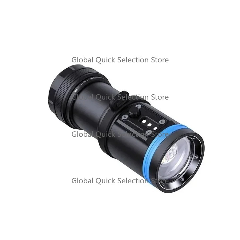 مصباح غوص LED عالي الإضاءة D28 - مراجعة Underwater Flashlight وسعره