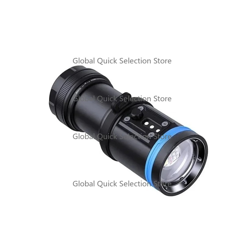 مصباح غوص LED عالي الإضاءة D28 - مراجعة Underwater Flashlight وسعره